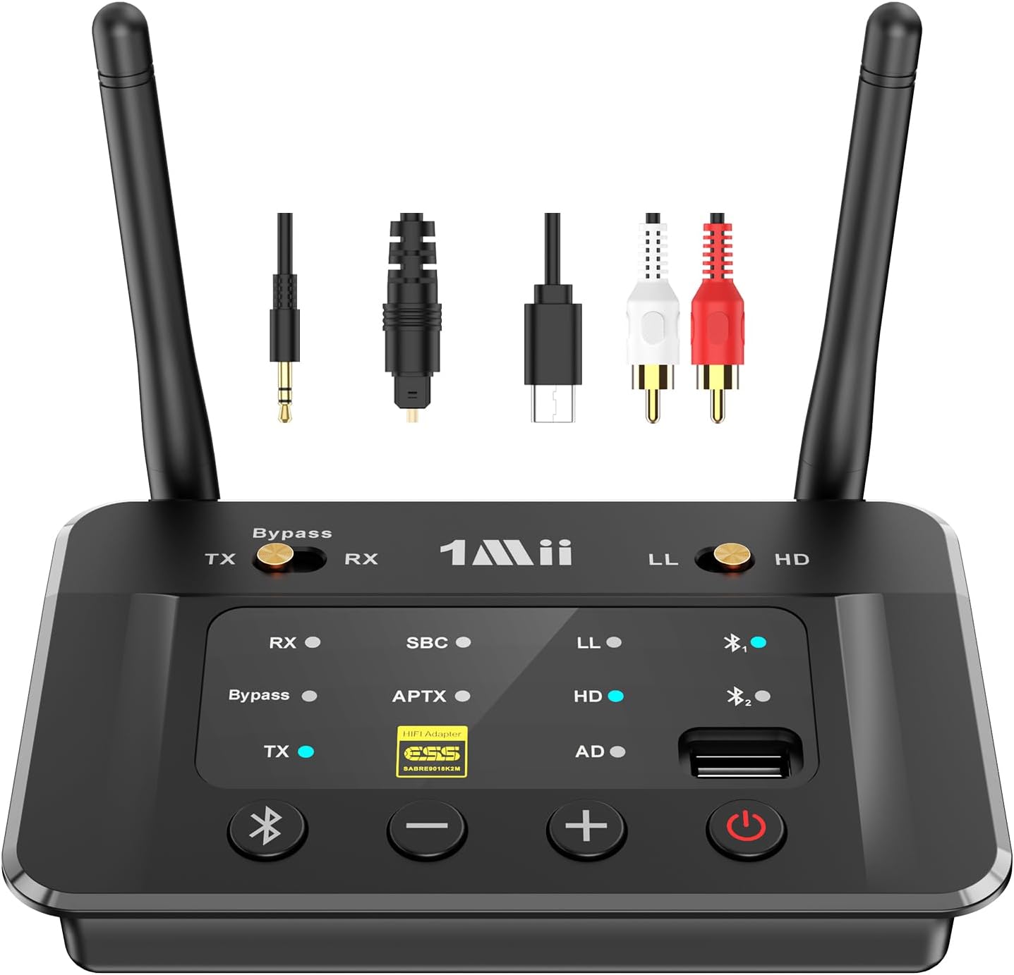 【新品未使用】1Mii  B06HD+ Amazon.co.jp: 1Mii Bluetooth レシーバー LDAC & APTX HD